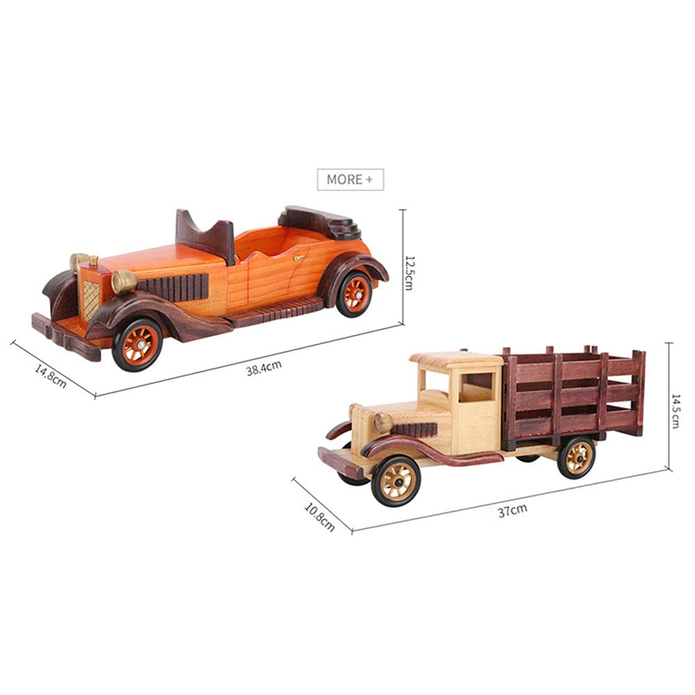 TYXL Weinregal Holz, Weinflaschenhalter Vintage Auto Oldtimer Flaschenständer Deko-Objekt für Küche Esszimmer Bartisch Zuhause Schrank Aufbewahrung Flaschenständer Wein Geschenk Küche, Haushalt & Wohnen