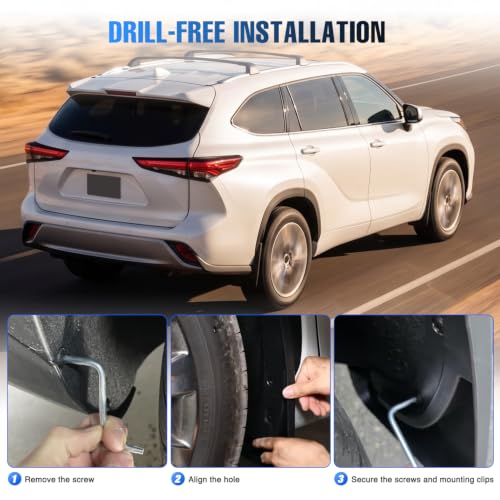 Image of Nilight Mud Flaps Splash Guards for Toyota Highlander 2020-2026