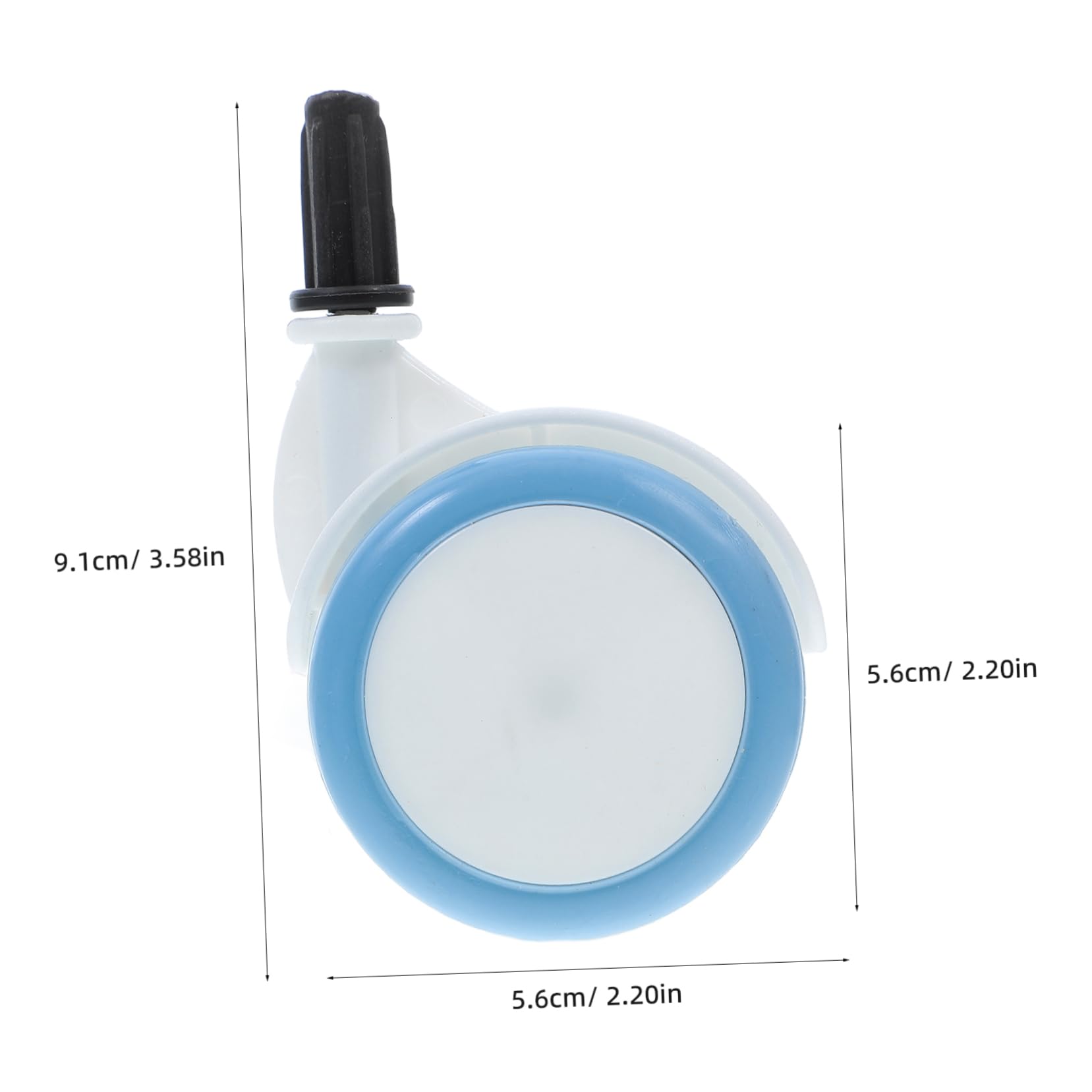 SOLUSTRE 4pcs Roller Walker Wheels Replacement Rubber Casters for Smooth Movement and Playpens for All Floor