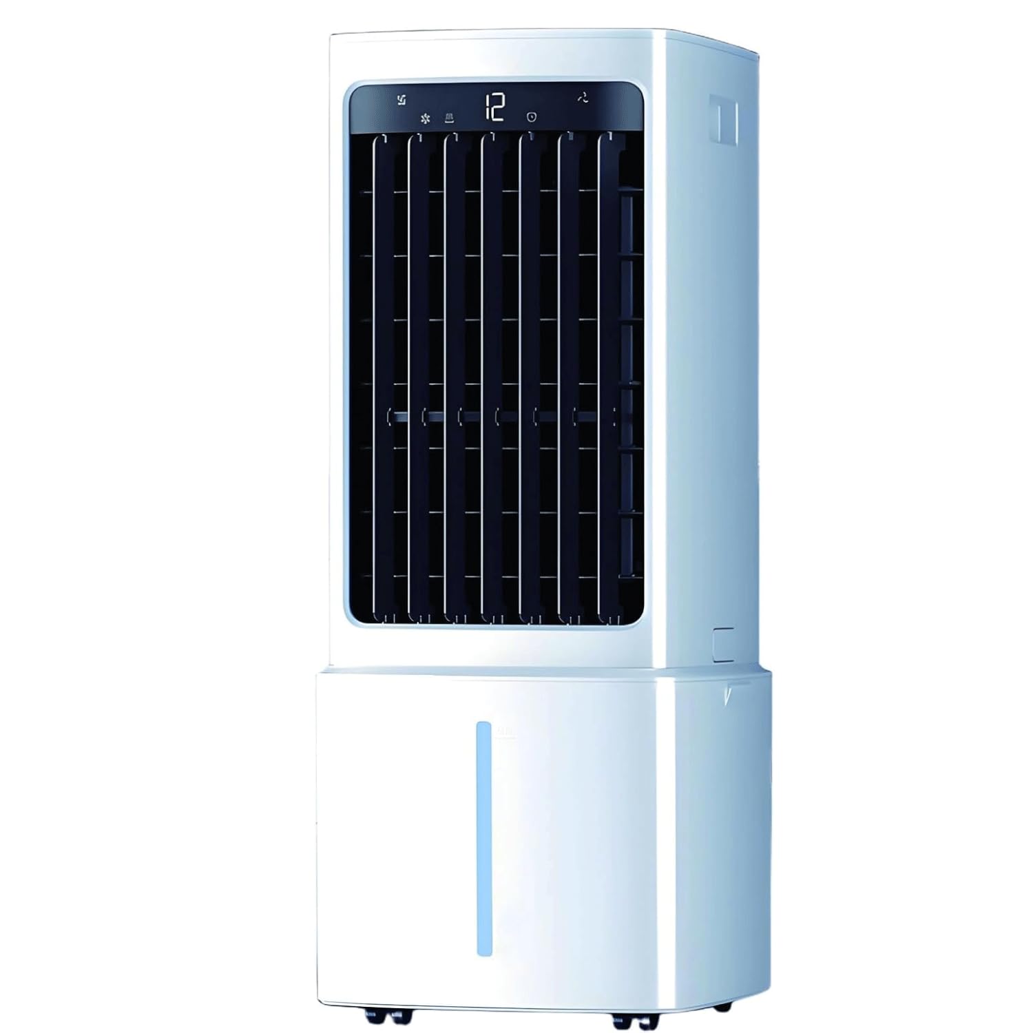 GWFBLID Swamp Cooler Portable Air Conditioner Evaporative Air Cooler with 12L Detachable Water Tank 2Ice Packs 120°Oscillation 7.5H Timer Portable Cooling Fan Air Circulator for Indoor Bedroom Office