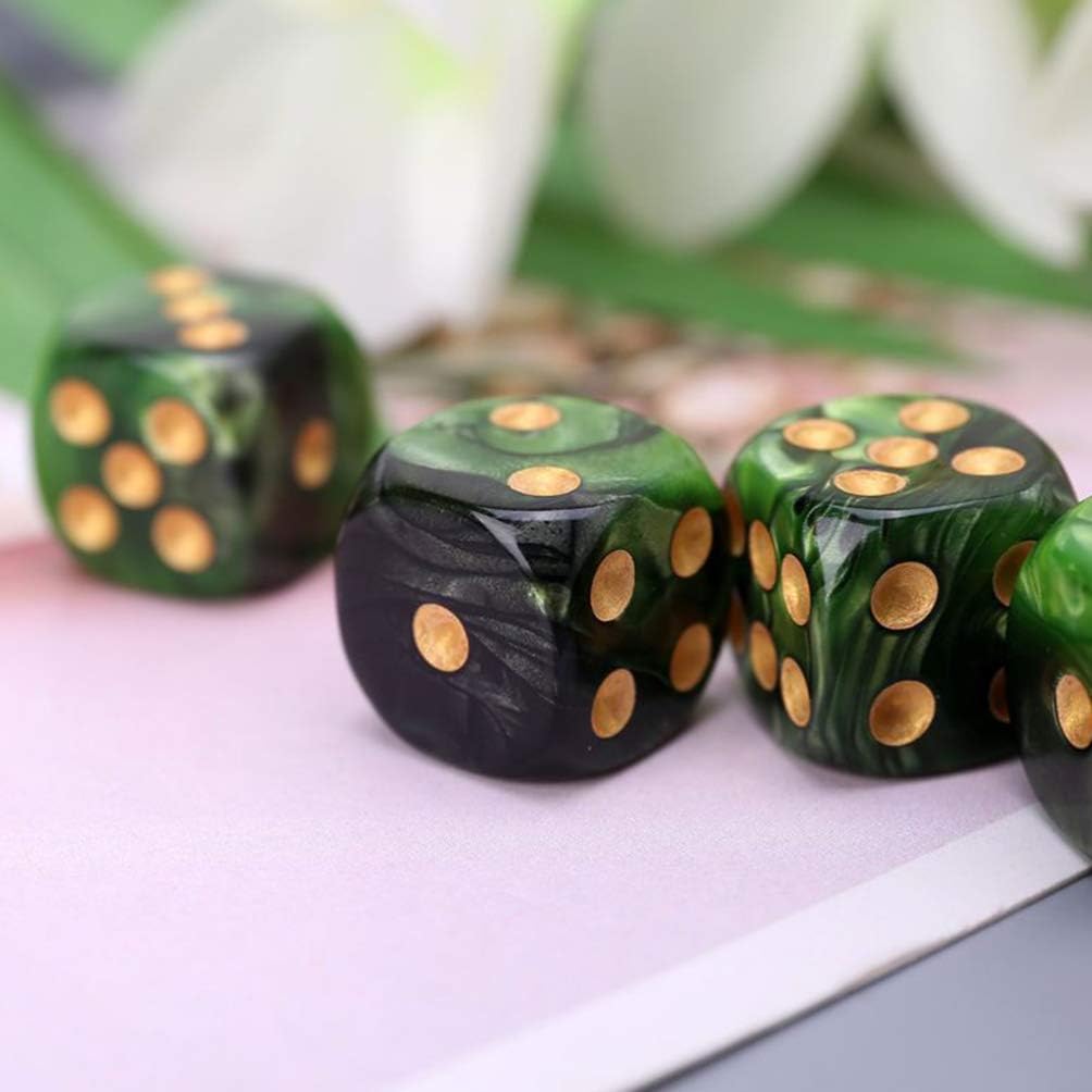 25Pcs Sided Polyhedral Acrylic Dice Set for Table Games Lightweight Game Dice for RPG Board and Parties Entertainment Dices