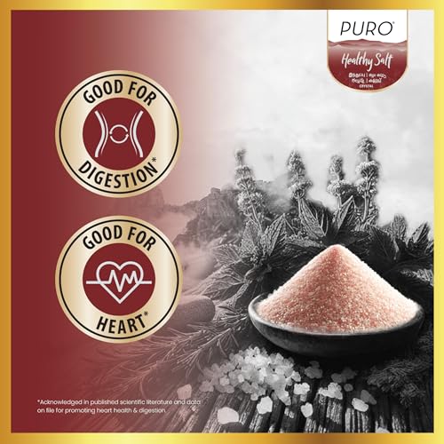 Image of Puro Healthy Salt || Rock Salt || 1 kg (Crystal), 100% Natural, Low Sodium, with Natural Minerals (Pack of 3)