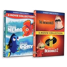 Pixar Classic Pictures - 4 Film DVD Collection The Incredibles 1-2 / Finding Nemo / Finding Dory
