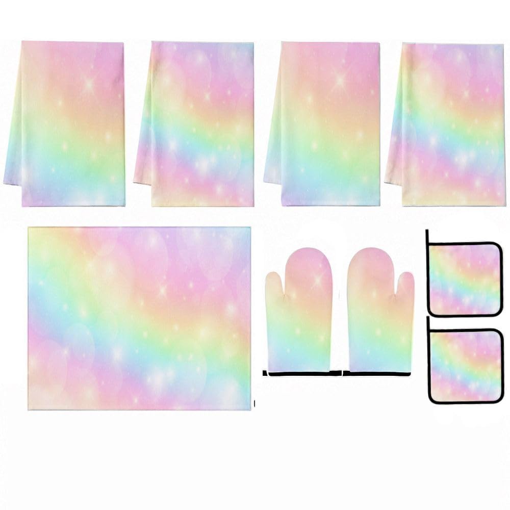9PCS Dreamy Pastel Background1 Cucina Decor e Accessori Set