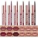6 Pcs Liquid Lipstick Lippenstift 6 Pcs Lipliner Matt Set Wasserfest Beauty Make Up Lipgloss Liptints For Women Lip Pencil Red Lifter Gloss Lip Gloss