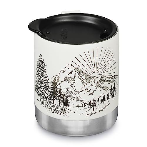 Klean Kanteen Camp Mug 12 Oz Laser Etch Mntns Matte White