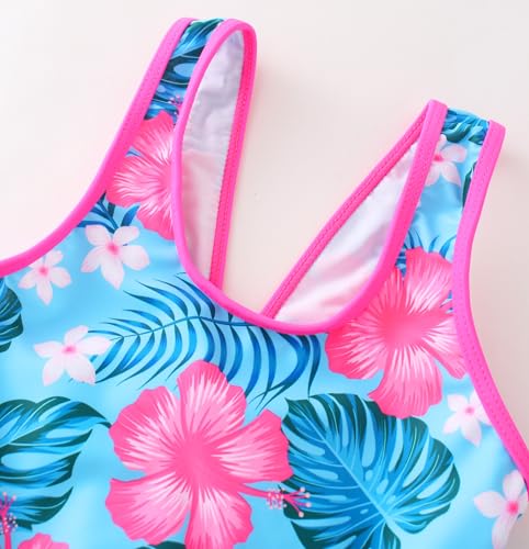 Image of Girls One Piece Unicorn Swimsuit Mermaid Swimwear Rainbow Bathing Suit