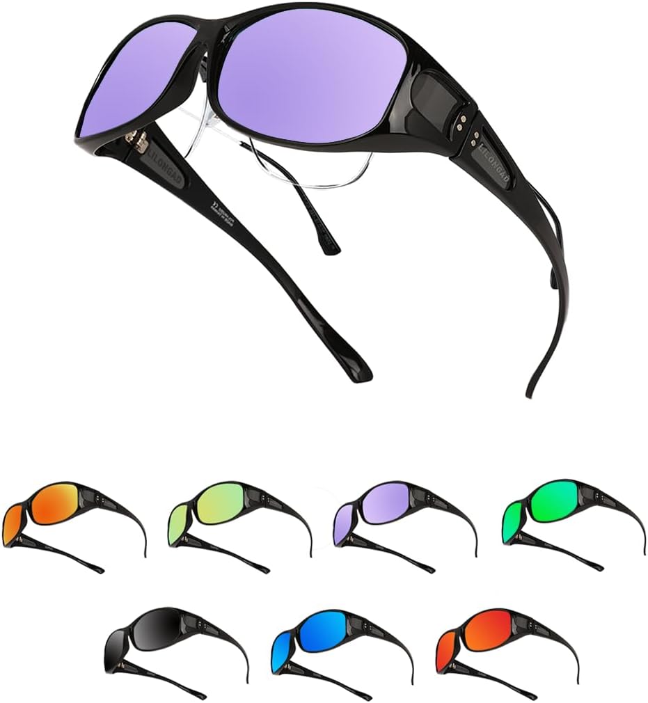Women Fit Over Polarized Sunglasses –Wear Over Glasses UV400 Protection, Wrap Around sunglasses for Driving&Outdoors - Image 9