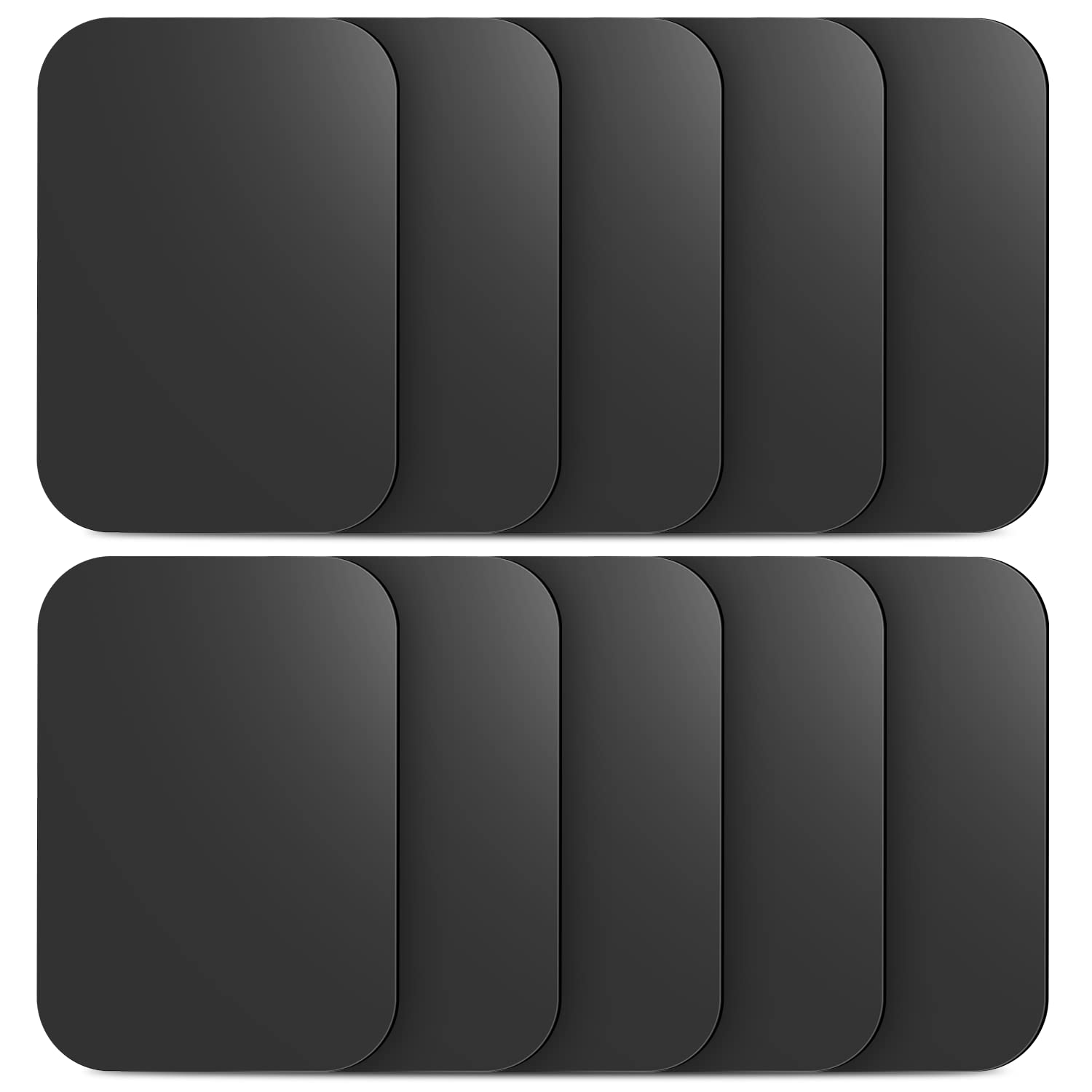 Metal Plate for Magnetic Phone Car Holder 10 Pack, WONLIVE Adhesive Metal Mount Plate for Automobile Magnet Sticker