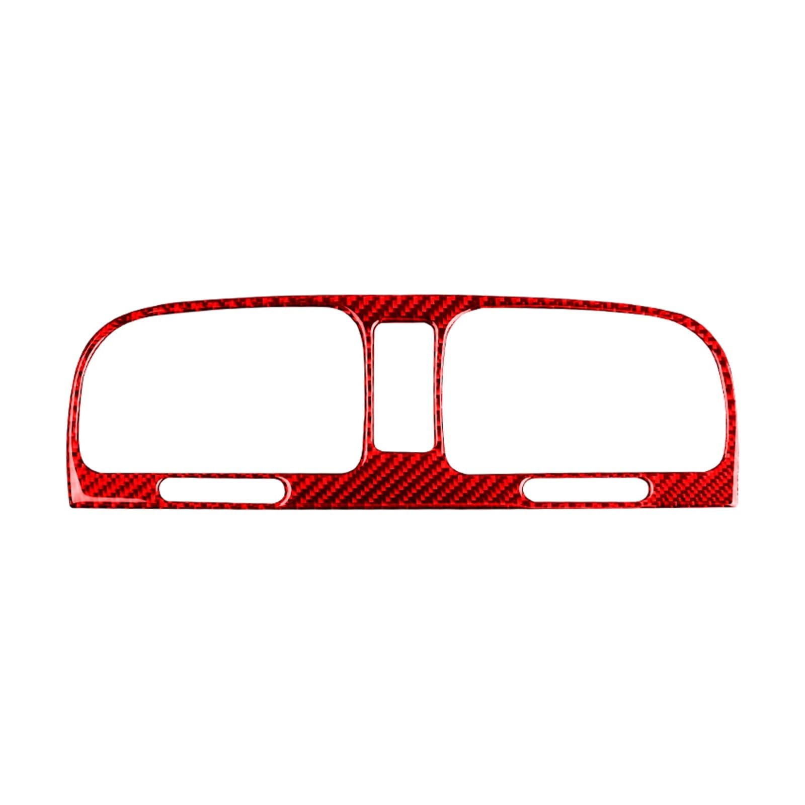 Car Trim Interior for VW for Golf 6 GTI R MK6 2008-2012 Middle Air Vent Frame Decoration Stickers Trim Car Accessories Interior Mouldings(RED)