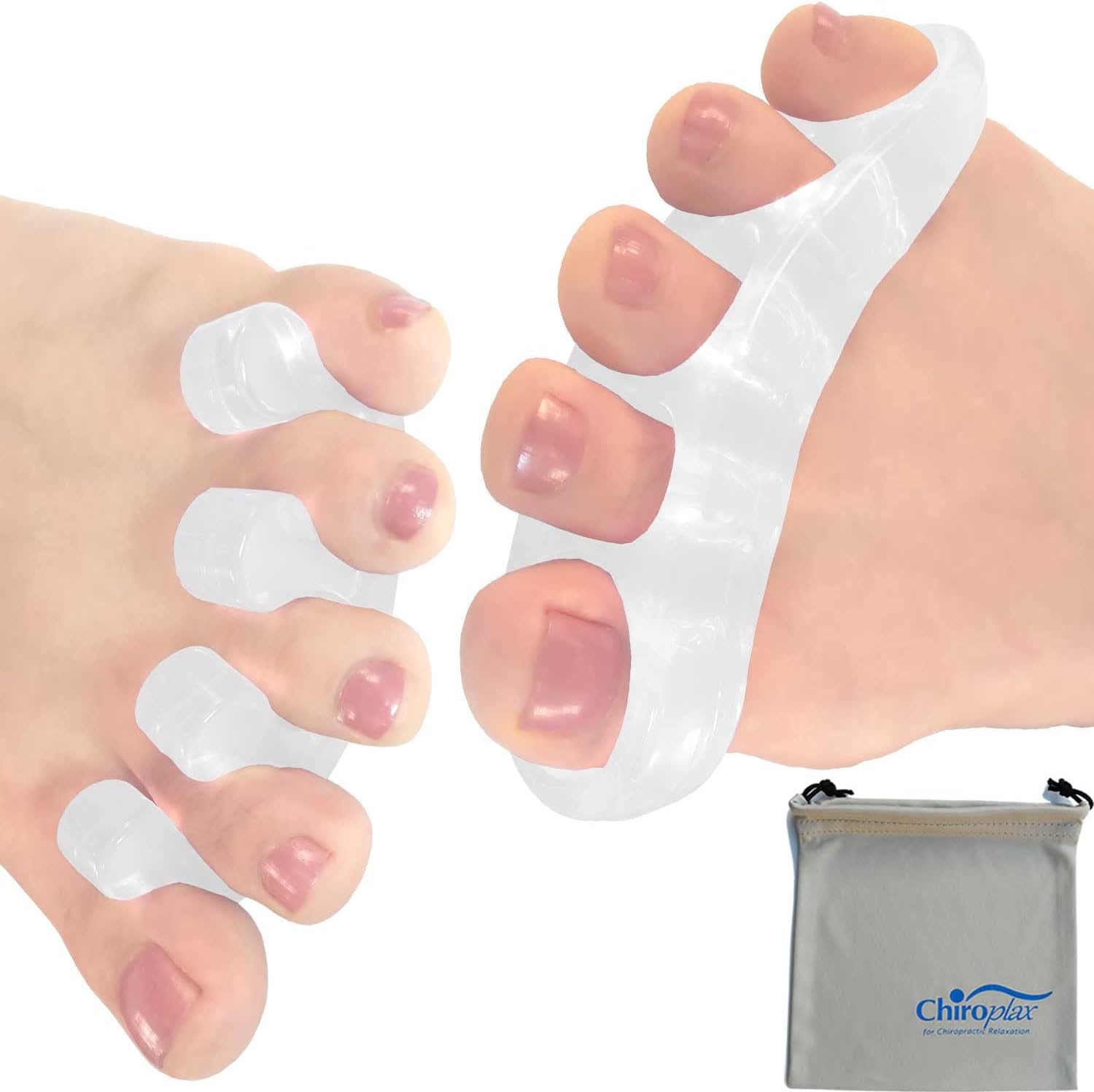 Chiroplax Gel Toe Separators Stretchers Spreader Spacer for