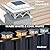 SIEDiNLAR Solar Post Cap Lights Outdoor Glass 2 Color Modes 8 LEDs for 4x4 5x5 6x6 Posts Fence Deck Patio Decoration Warm White & Cool White Lighting White (4 Pack)