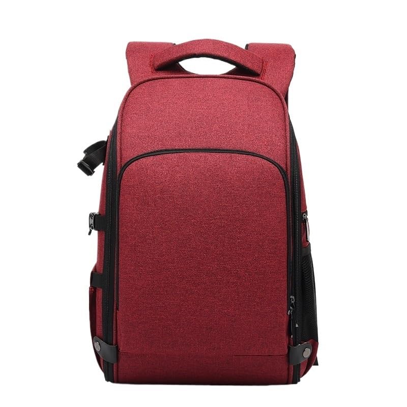 Borsa Reflex Zaino fotografico Borse for fotocamera reflex Obiettivo impermeabile Micro singolo Borsa for fotografia digitale Spalle for laptop(Red)