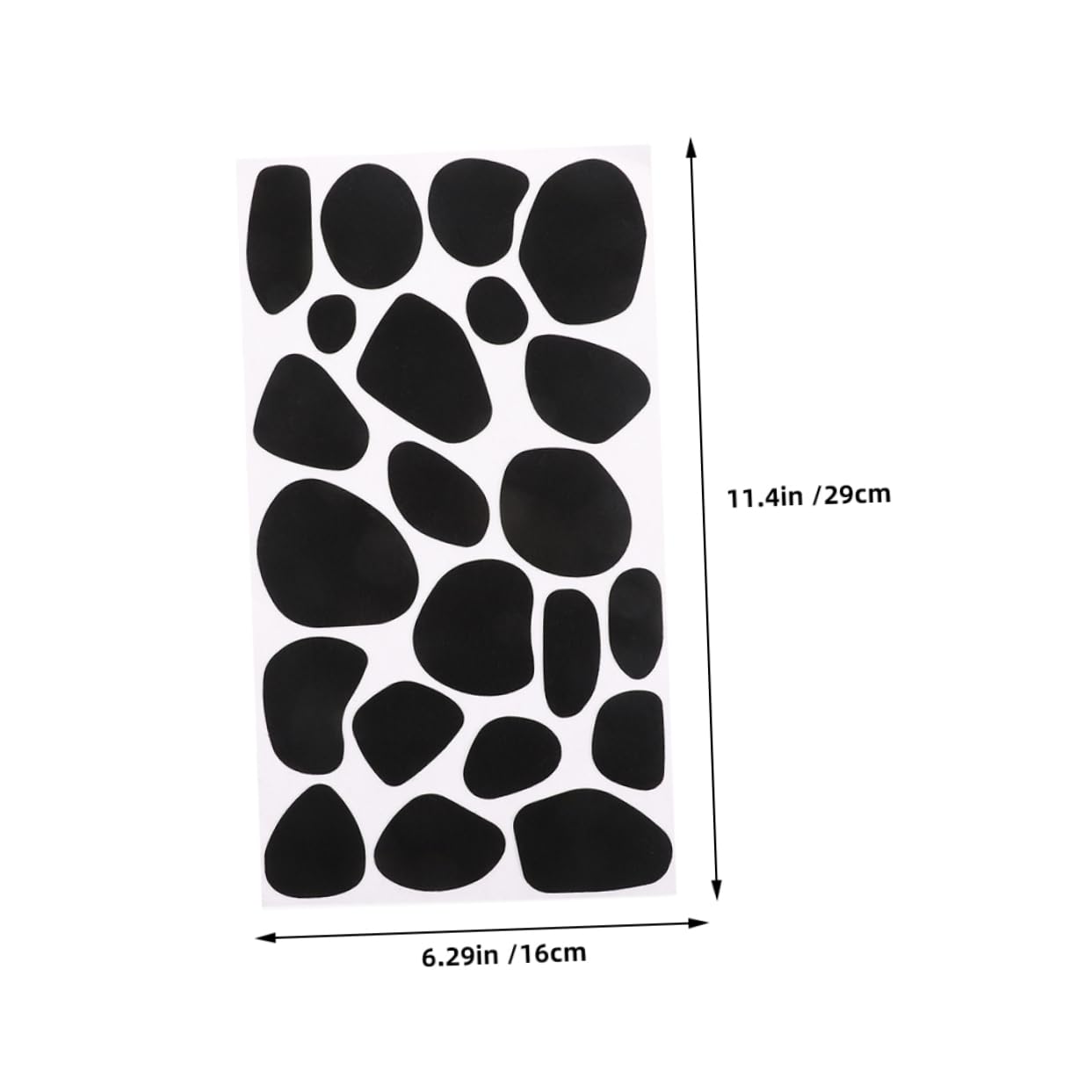 KICHOUSE Cow Pattern Felt Stickers 10 Print Self-Adhesive Felt Decals for Home Decor