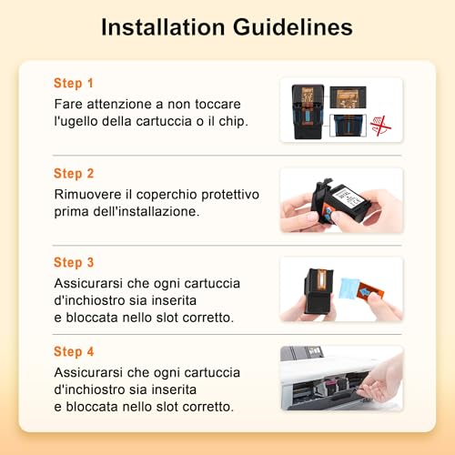 Sqwekd 301 XL 301XL Rigenerata Cartucce Sostituzione per HP 301 XL Nero e Colore per HP OfficeJet 2620 2622 4504 4630 5534 Envy 4500 5530 5532 Deskjet 1000 1010 1510 2050 2540 (1 Nero, 1 Tri-Colore) - 7