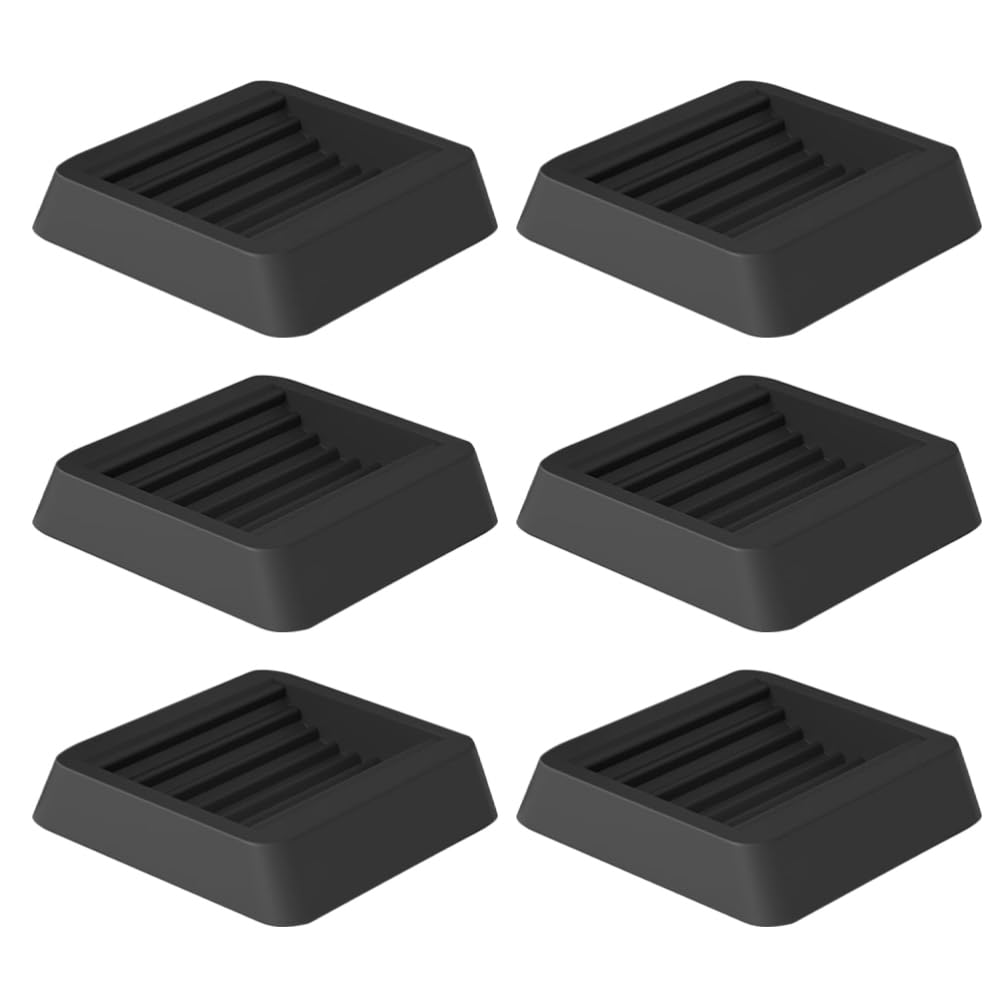 Amosfun 6 Pièces Bouchon De Meubles en Caoutchouc Canapé-Lit Chaises Tasses Butées De Roulette pour Éviter Les Rayures Protecteur De Sol Anti-Glisse pour Table De Canapé