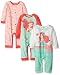 Disney Baby 3 Pack Coveralls Of Ariel The Little Mermaid, Green, 3-6 Months