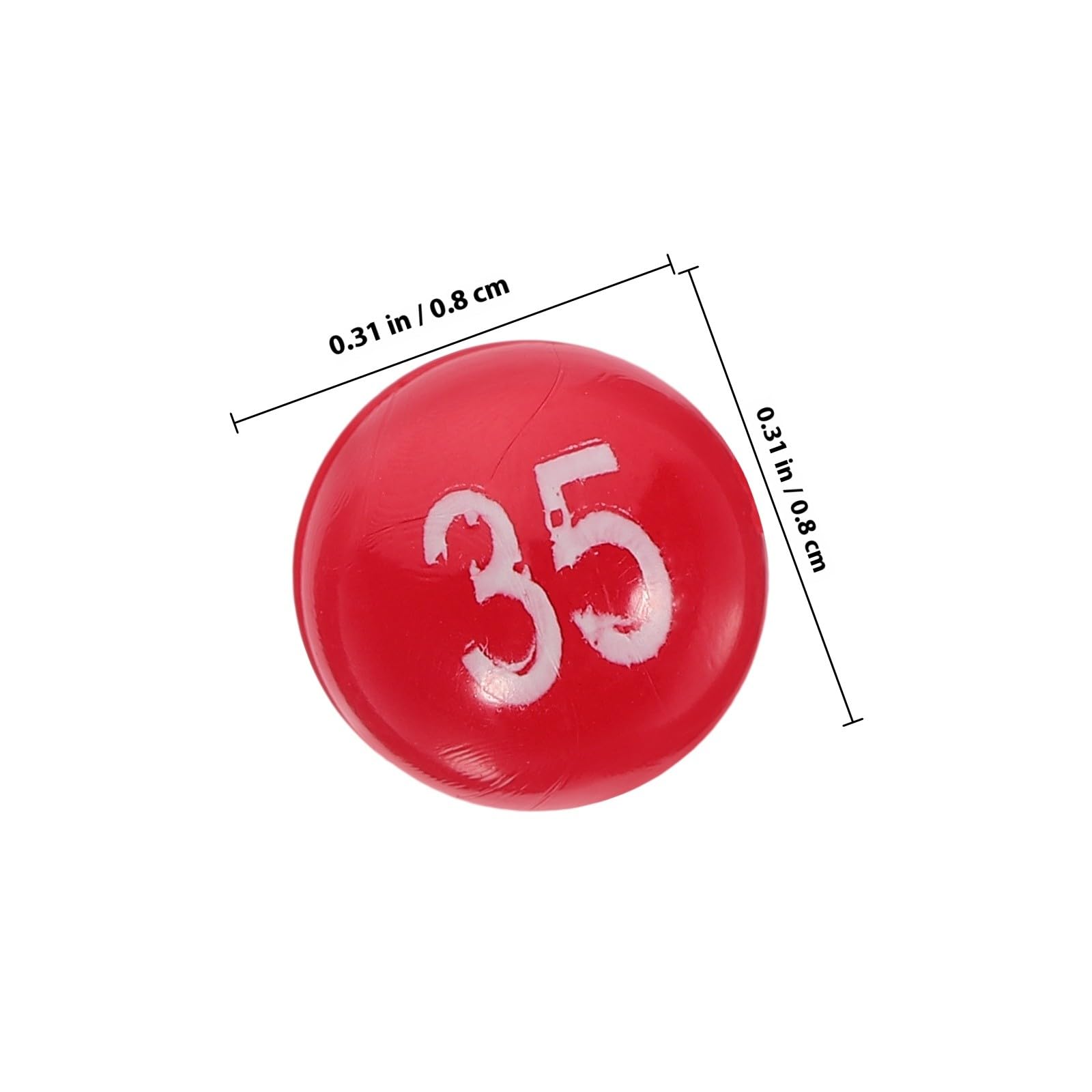 SHINEOFI Boule de Loto en Plastique Légère et Facile à Lire pour Jeu du Loto, Accessoires de Ballons de Jeu pour Ambiance de Fête et Activités de Bingo