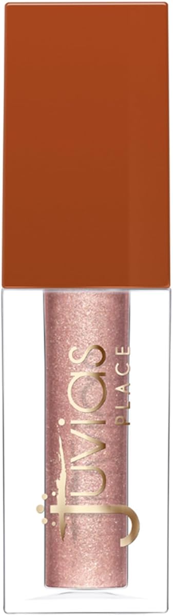 Juvia's Place Coffee Shop Liquid Eyeshadow Vanilla Velvet - Metallic Shimmer for Long-Lasting Color, Waterproof, and Glittering Finish - Buildable and Vibrant - Ideal for All Skin Tones, 0.08 fl oz