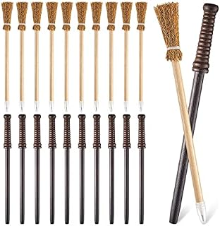 Huhebne 10 Pcs Wand Pencils Party Supplies And10 Pieces Witch Broom Pencils, Wand Pencils Theme Birthday Goody Bag Filler Favors (500289103)