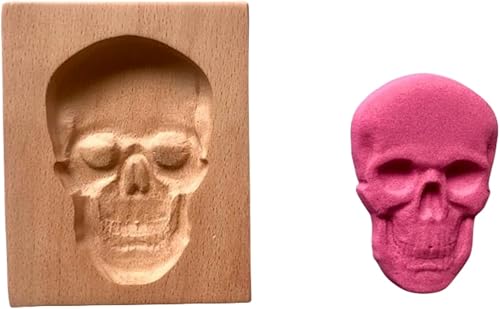 Miniatura 8 de Moldes de madera para hornear, cortador de galletas de madera tallado para Navidad, Halloween, Pascua, sellos de prensa de galletas para cocina,