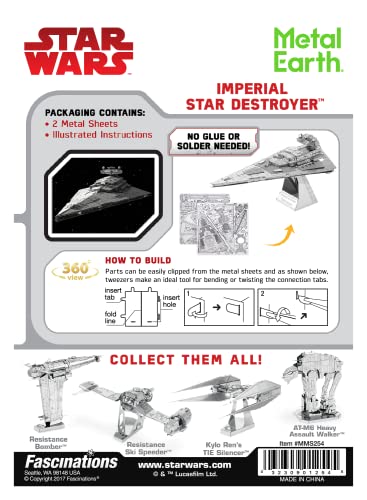 Modelo 3D Metal Star Wars Imperial Star Destroyer miniatura 2