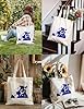 XIARON Reusable Shopping Tote Bag A Chimpanzee Meditating While Wearing Headphones 340g/m² thick fabric Customizable slogan M Drak Blue #3