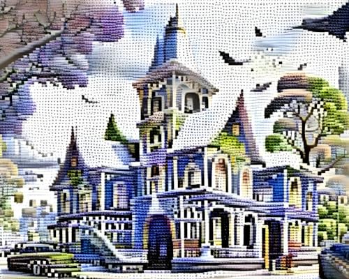 Affiches sur toile Pixel Art Building SERENDIPITP 58x90cm sans cadre décoration murale