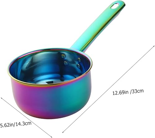Miniatura 4 de Cucharón de agua con mango largo, diseño ergonómico, utensilio de cocina para cuchara de agua, portátil, multiusos para cocinar y lavar