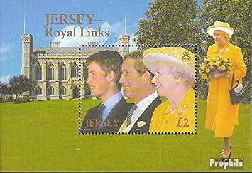 United Kingdom - Jersey Block40 Complete.Issue. unmounted Mint/Never hinged ** MNH 2003 William Stamps for Collectors British Royal Family Diana, Charles, Elisabeth ..
