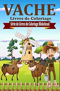 Paperback Vaches Livres de Coloriage [French] Book