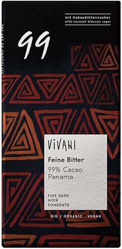 ベジタブルハート ViVANI オーガニックファインダークチョコレート99% 80g×20枚 白砂糖不使用 乳化剤不使用 ドイツのチョコレート