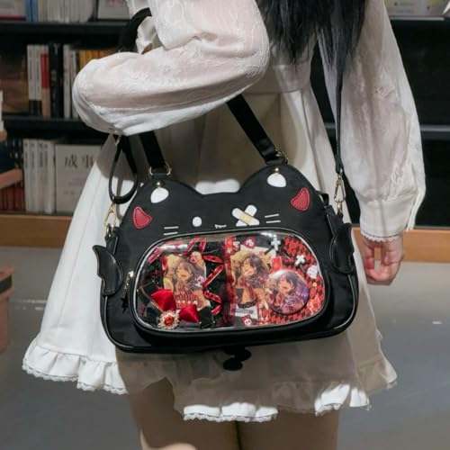 Cat Ita Bag para fan de Kpop Anime bolso bandolera miniatura 6