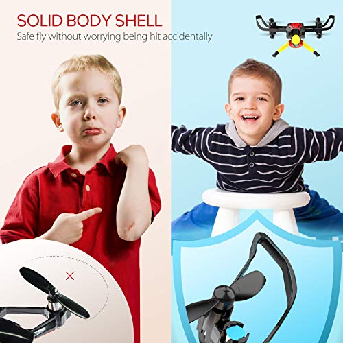 Mini Drone, Tomzon U48B RC Stunt Doll with Paraglider Flight, One Key Demo, Altitude Hold RC Quadcopter, Nano Drone for Kids and Adults (Red)