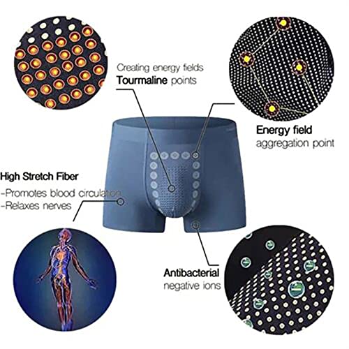 Image of Men's Magnetic Boxer Briefs | Breathable Stretch Fabric with Energetic Massage Dots | Mid-Rise Underwear