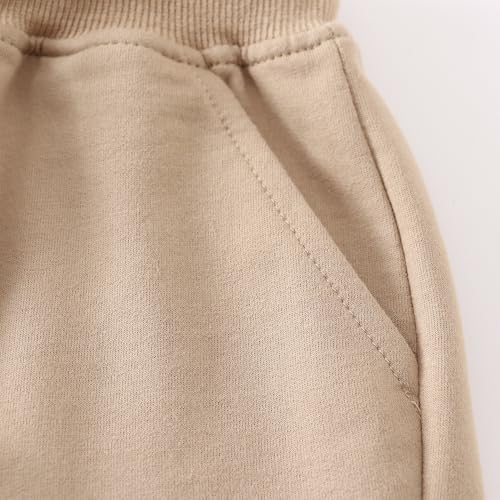 Toddler Boys Girls Cotton Jogger Shorts,Little Kids Active Sport Shorts with Drawstring4