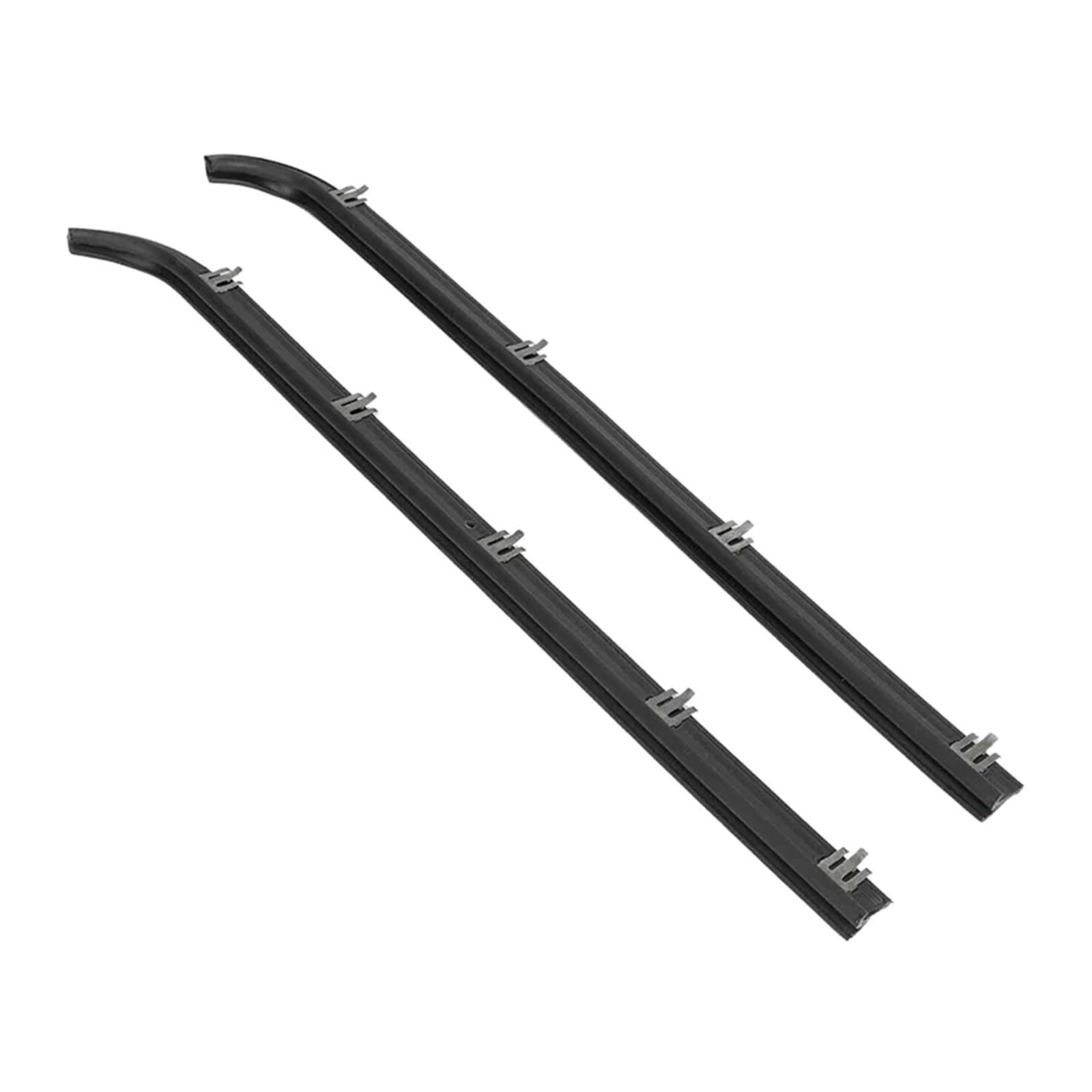 Watjcse Black 1Set Inner&Outer Car Door Window Seal Belt Weatherstrip Kits Compatible With Ford F150 F250 F350 Mustang 1987-1997