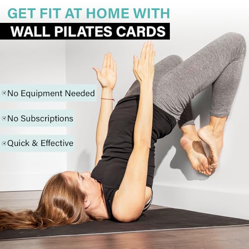 Wall Pilates Workouts for Beginners Senior Fitness Program, 30-Day Wall Pilates Workouts for Beginners, Weight Loss Exercise, No Floor Exercises