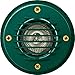 DABMAR LIGHTING LV300-LED5-G-SLV Well Light W/Grill W/PVC Sleeve 5W LED MR16 12V, Green