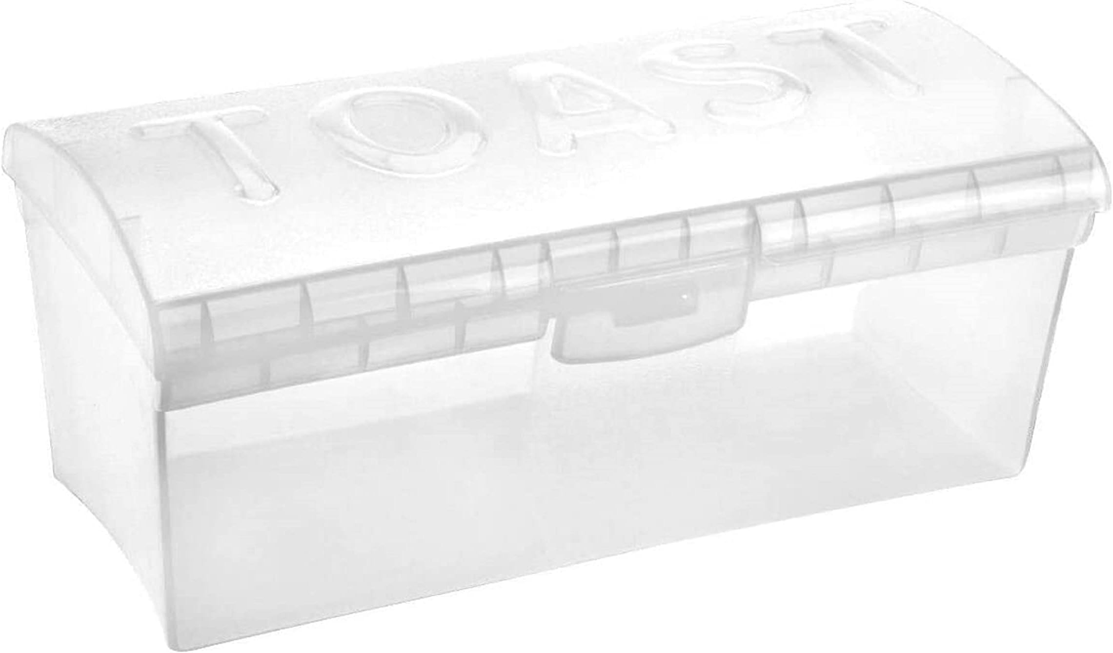 Brotkasten Groß 4-Schichtig - Transparente Brotbox Mit Magnettür 27x22x36cm