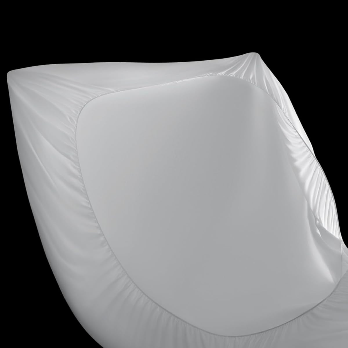 King Mattress Protector Tencel 100% Waterproof Mattress Protector,Silky Soft & Breathable,Cooling Mattress Pad Cover Fitted 18" Deep Pocket Noiseless White,78"x80"