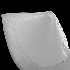 Queen Mattress Protector Tencel Luxury 100% Waterproof Mattress Protector,Silky Soft & Breathable,Noiseless Cooling Mattress Pad Cover Fitted 18" Deep Pocket(White,60"x80")