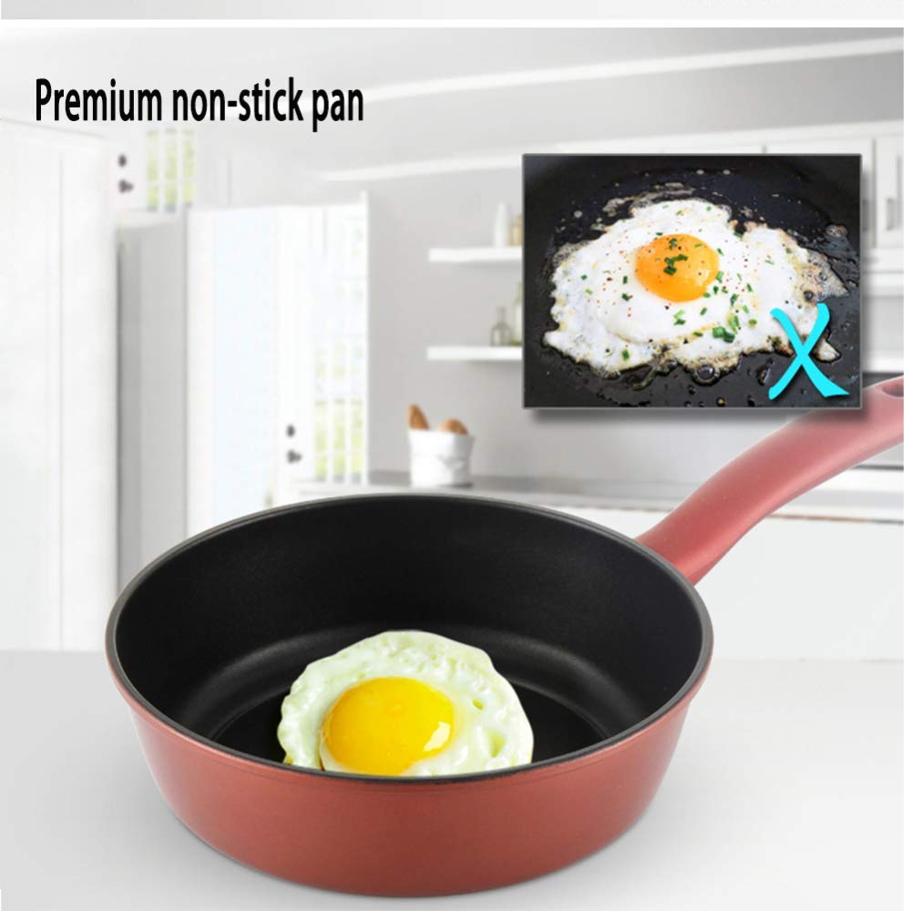 3 sztuki Zestawy do garnka i patelni, zestaw rondla Wok Indukcja Indukcja odpowiadająca na patelnię, można używać w różnych piecach, w tym zestaw kuchennych indukcyjnych naczynia kuchenne
