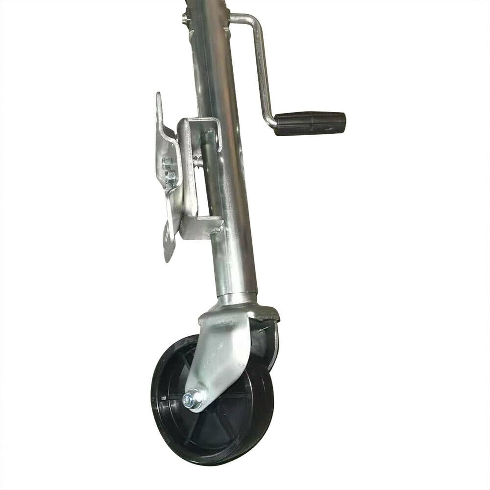 Podnośnik do przyczepy łodzi z kołem, obrotowy podnośnik, koło podporowe do przyczepy, stalowe koło podporowe 544 kg, wytrzymałe, automatyczne podparcie nóg, do samochodu wyścigowego