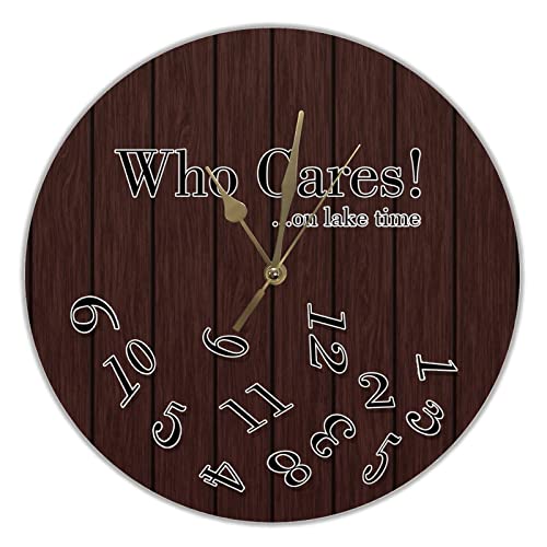 Reloj de pared redondo de madera 12 pulgadas silencioso miniatura 1