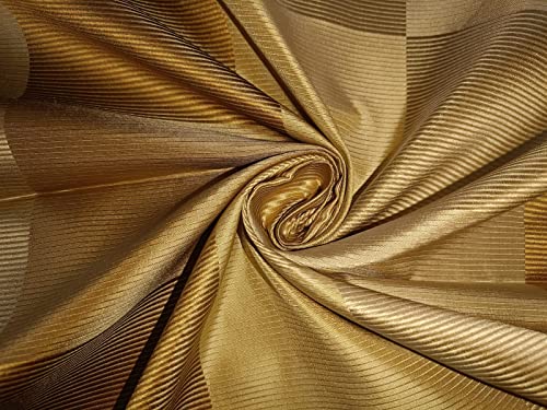 Tissu 100 % taffetas de soie et jacquard doré pour donner vie à vos rêves cousus TAFC54