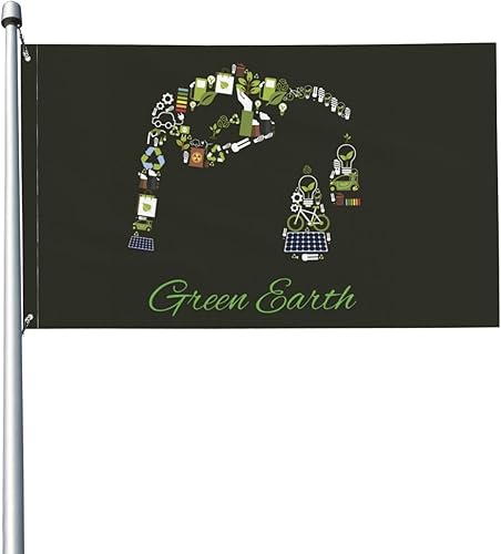 The World Earth Day Garden Flag 3x5 Ft Decor Outdoor Banner Sign Party Parade Breeze Home Fade Proof Flags