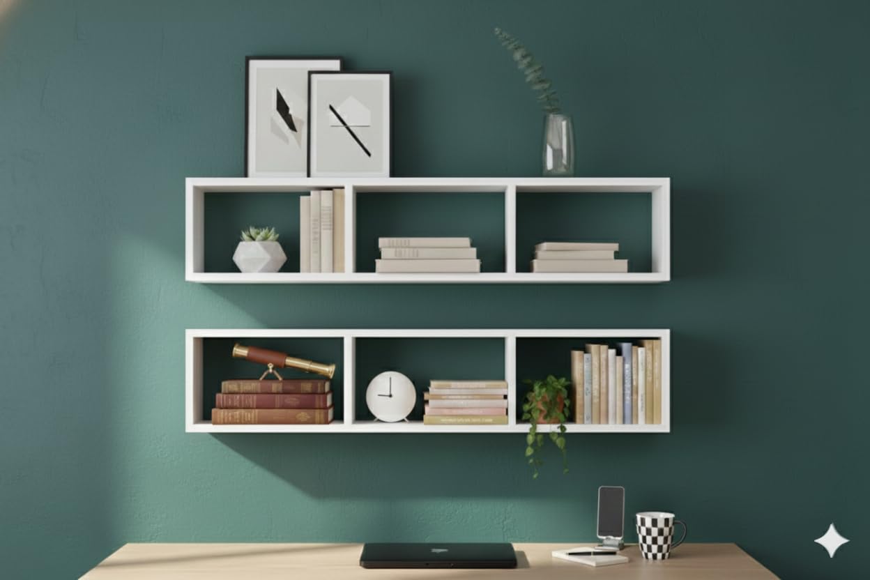 Multipurpose White Heavy Duty Floating Shelves for Kitchen Spice Jars-picture-17
