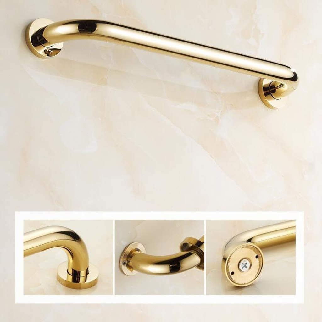 ZyHMW Bathroom Grab Bar Safety Support Rail, Brass Anti-Slip Grip Bathroom HandRail Shower Grab Bars, Polished Brass Grab Rail Handle Bar,Disabled Handrail Safety Bathtub (Four Sizes) (Size : 52cm) : Health & Household