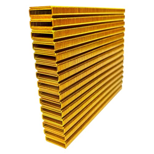 Image of 18 Gauge 1 /4 inch Narrow Crown Staples 3 /4 Inch Leg,3000-Pack | Galvanized Coating Resists Rust for Indoor Woodworking & Decoration for 18GA 1 /4 inch Crown Electric Staplers and Staple Guns